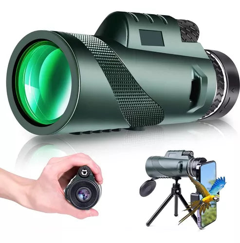 Telescopio Monocular con Soporte para Movil